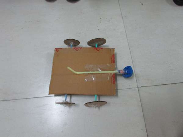 STEM experiment done by our Lower Nursery students (Balloon Car)