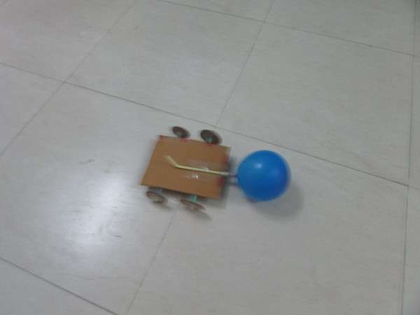 STEM experiment done by our Lower Nursery students (Balloon Car)