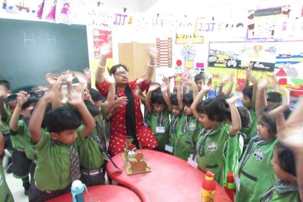 STEM experiment done by our Lower Nursery students (Body Parts - Hands)