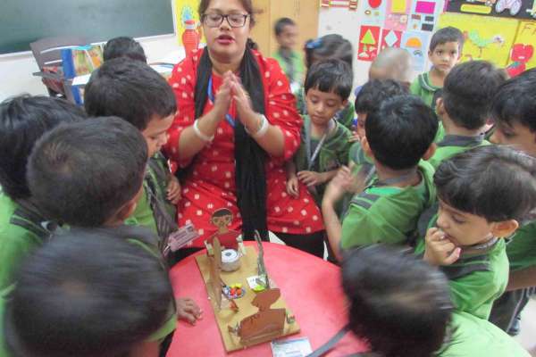 STEM experiment done by our Lower Nursery students (Body Parts - Hands)