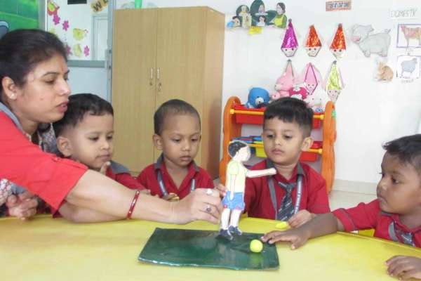 STEM experiment done by our Play Group students (Body Parts - Legs)