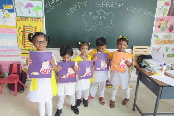 Ganesh Chaturthi Celebration At STEM World School.