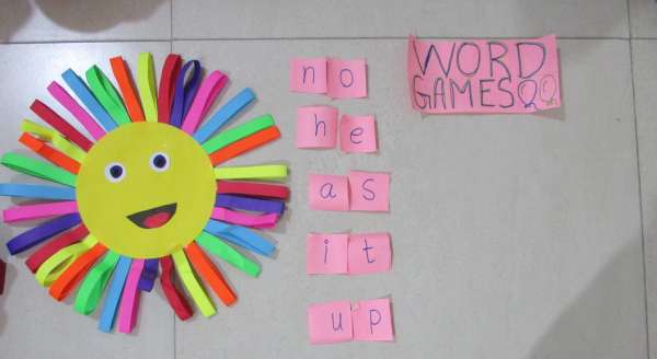  The Pre-Primary Wing Of SWS Initiated A Word Game Activity For The Little Kids.