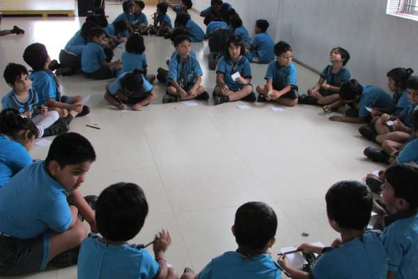  The Pre-Primary Wing Of SWS Initiated A Word Game Activity For The Little Kids.