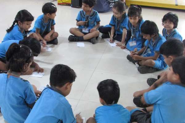  The Pre-Primary Wing Of SWS Initiated A Word Game Activity For The Little Kids.