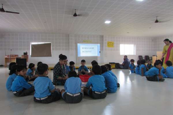  The Pre-Primary Wing Of SWS Initiated A Word Game Activity For The Little Kids.