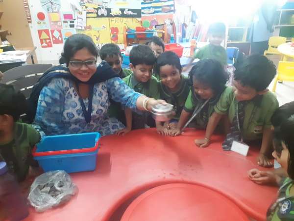 STEM experiment done by our Lower Nursery students