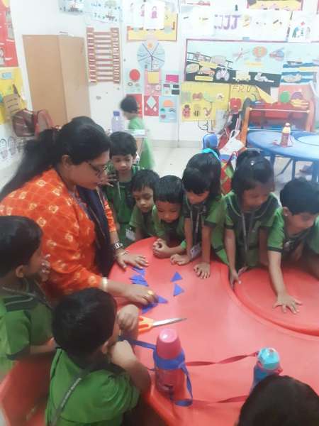 STEM experiment done by our Lower Nursery students