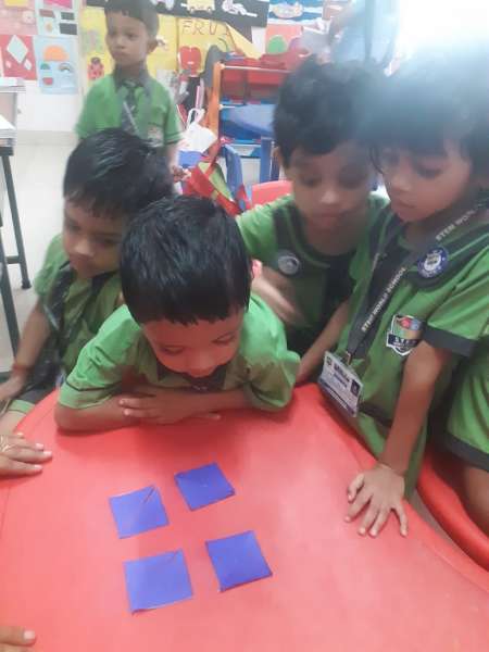 STEM experiment done by our Lower Nursery students