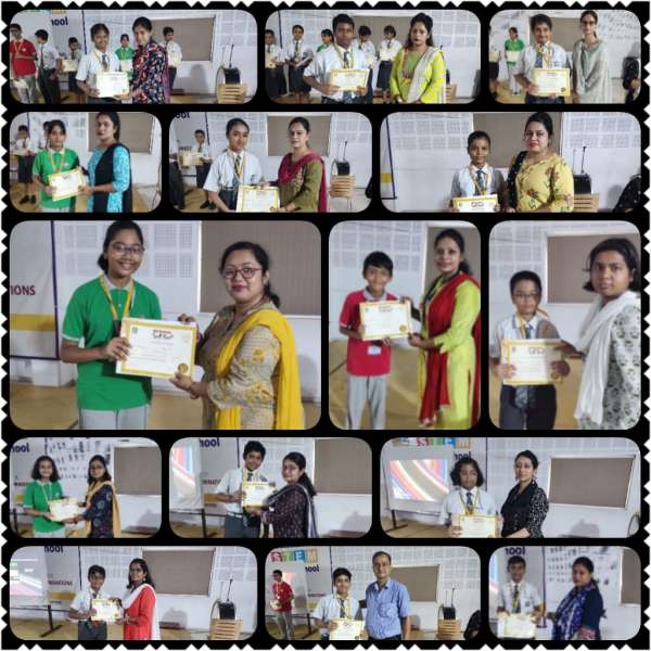 Distribution of Certificates for Outstanding Performance of the Students