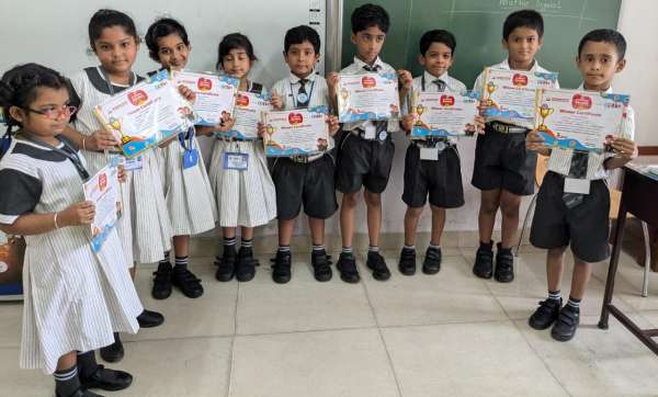 Certificate award ceremony for The SIP Arithmetic Genius All India School Contest, Season 9