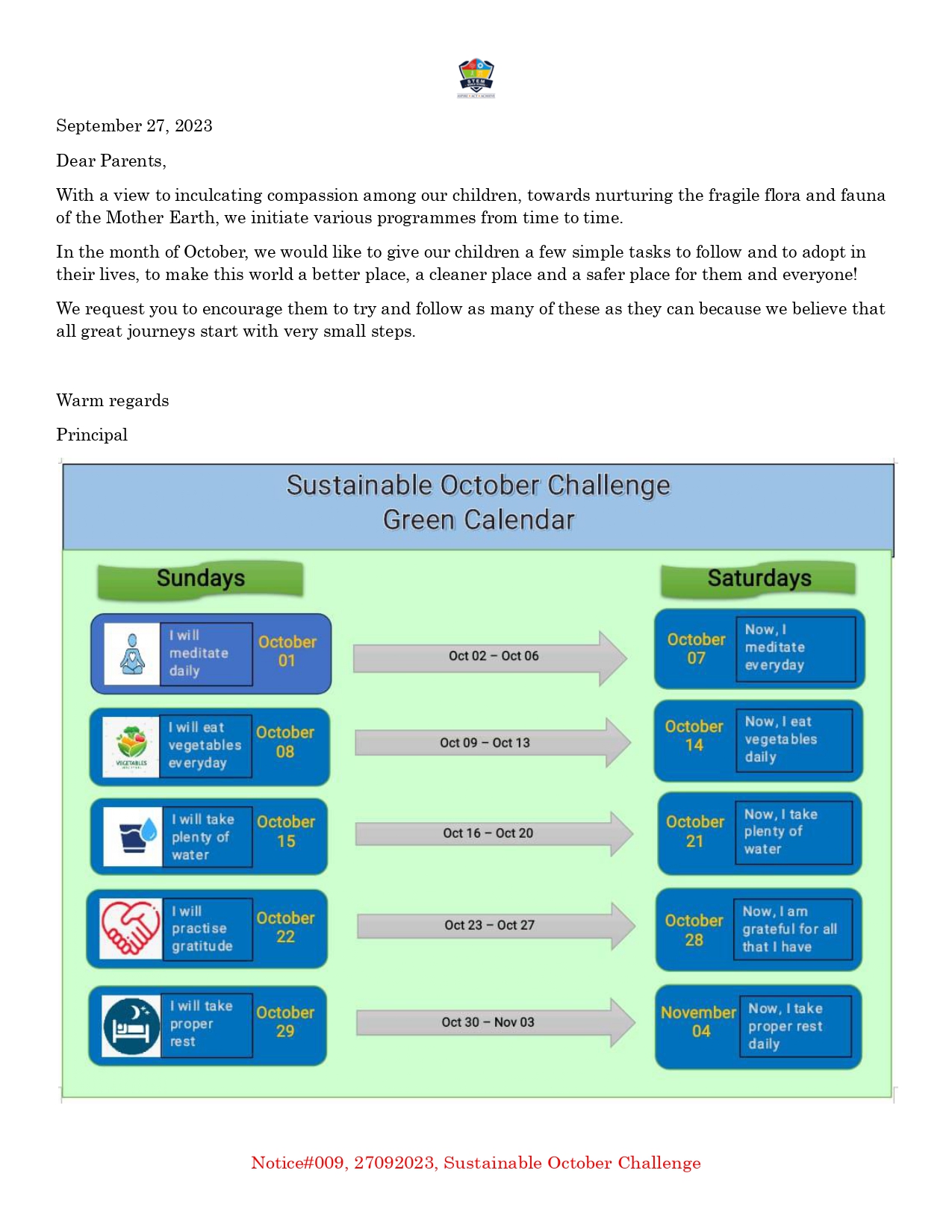  Sustainable October Challenge